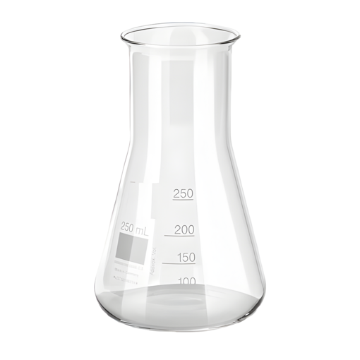Erlenmeyer, vidrio, boca ancha, línea económica. Labscient