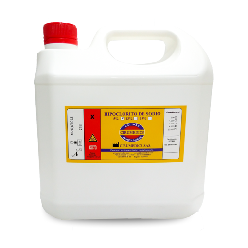 Hipoclorito de sodio 5,25%. Cirumedics