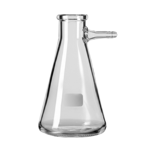 Erlenmeyer, vidrio, para vacío, oliva de vidrio, línea económica. Labscient