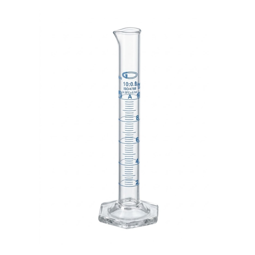 Probeta graduada, clase A, certificado individual. Glassco