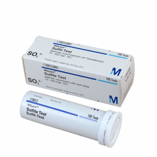 Test sulfitos, x 100 tiras. Merck