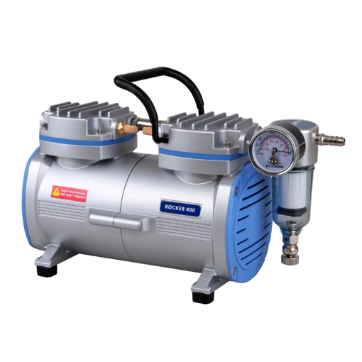 Bomba de vacío, 650 mm/Hg, MOD 400, libre aceite. Rocker