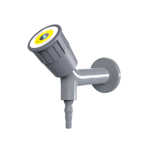 Grifo de laboratorio, una salida a gas, para pared, KB3-1. TOF