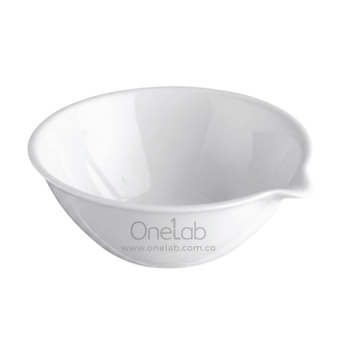 Cápsula de evaporación en porcelana, con pico, línea económica. Labscient