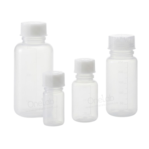 Frasco, PP, graduado, cuello ancho normalizado, x paquete. Kartell