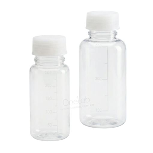 Frasco, PE, graduado, cuello ancho, 2000 ml. Kartell