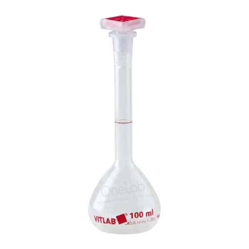 Balón volumétrico, PMP, aforado. Vitlab