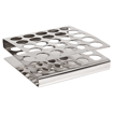 Gradilla, acero inoxidable, autoclavable. Labscient