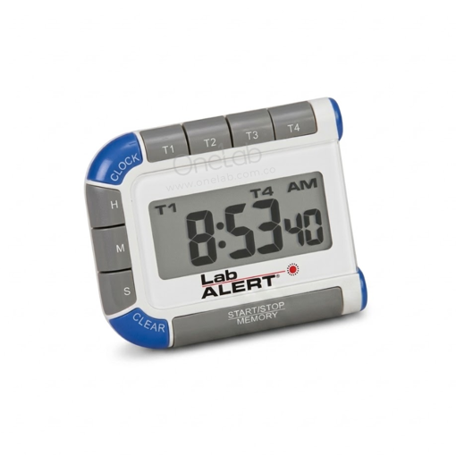 Timer para laboratorio, 4 tiempos, certificado de calibración de fábrica. Control Company