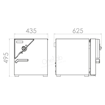 Horno, convección natural, serie ED. Binder