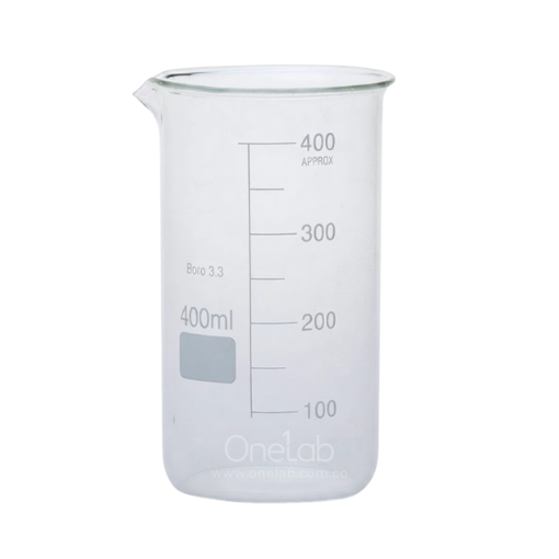 Vaso de precipitado, forma alta, vidrio, línea económica. Labscient