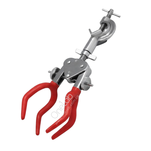 Pinza, extensión cuatro dedos, con nuez, metálica. Labscient
