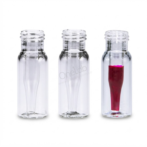 Inserto para vial, vidrio, base cónica, x 100 uds. Labscient