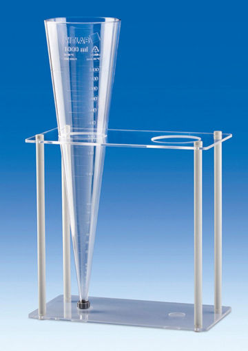 Soporte para 2 conos Imhoff, plástico. VitLab (Brand)