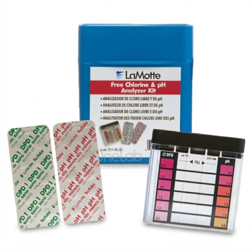 Kit de prueba para análisis de cloro libre, pH, x 30 uds. LaMotte