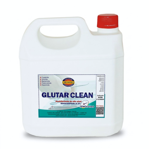 Glutarclean, glutaraldehído 2%, sin activador. Cirumedics