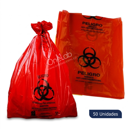 Bolsa para desechos biológicos x 50 uds, 60x70 cm. Citoplus
