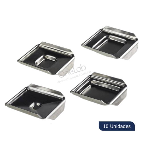 Molde base reutilizable para histología, acero, x 10 uds. Citoplus