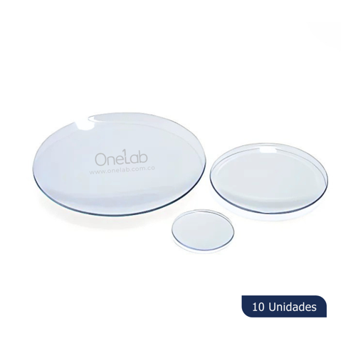 Vidrio de reloj, vidrio, x 10 uds. PetriQ